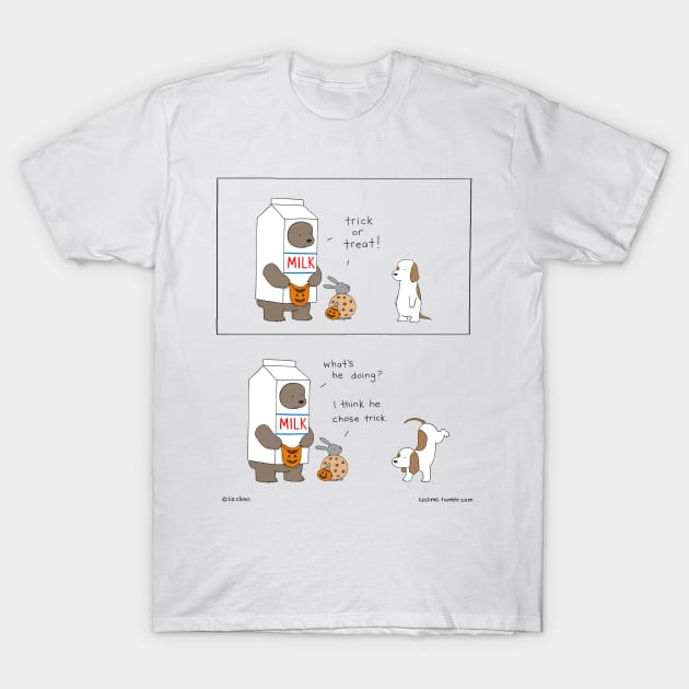 Trick or Treat T-Shirt by Liz Climo